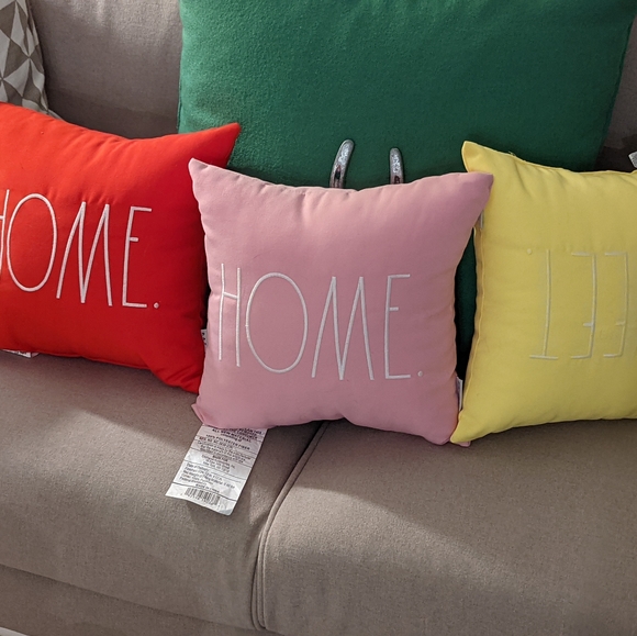 Rae Dunn Home Sweet Home toss pillow trio - Picture 4 of 11